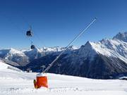 Lanzenbeschneiung im Skigebiet Gargellen