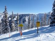 Einstieg zu den extrem schweren Abfahrten