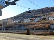 Der Bahnhof Voss liegt direkt am Skigebiet