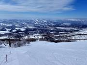 Mittelschwere Piste Panorama (Annupuri)
