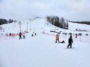 Leichter Übungshang mit Förderbändern