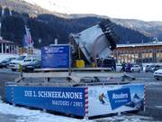 Erste Schneekanone in Nauders - 1985