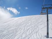 Fresh Tracks an der Télésiège du Corbier