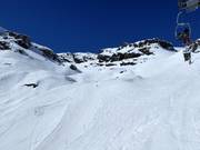 Pisten an der Sesselbahn Muttleren