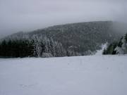 Piste an den Schleppliften