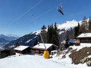 Lanzenbeschneiung an der Talabfahrt