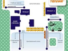 Pistenplan Teplaya Gora
