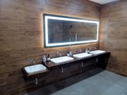 Sehr gepflegte Toilettenanlagen an der Skihalle