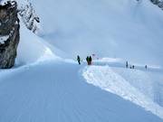 Abfahrt vom Trittkopf Richtung Zürs