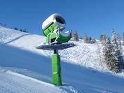 Leistungsfähige Schneekanone im Skigebiet Galsterberg