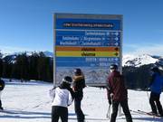 Vorbildliche Ausschilderung im Skigebiet Hochkönig