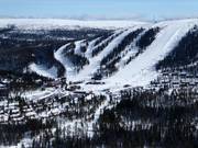 Blick auf die Pisten in Tandådalen