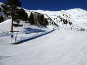 Förderband an der Bergstation der Gondelbahn Haideralm