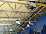 Schneekanonen an der Hallendecke