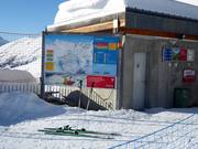 Informationstafel im Skigebiet Belalp