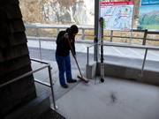 Der Eingang wird immer sauber gehalten