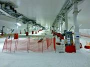 Blick auf das Skigebiet vom Eingang