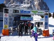 Informationen beim Einstieg an der Sesselbahn