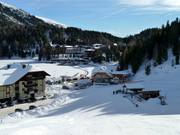 Blick auf die Unterkünfte auf der Kärntner Seite