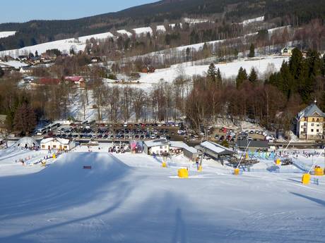 Nordosttschechien (Severovýchod): Anfahrt in Skigebiete und Parken an Skigebieten – Anfahrt, Parken Deštné