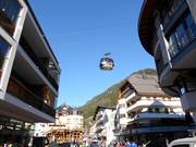 Die Silvrettabahn startet direkt in Ischgl