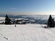 Leichte Abfahrt am Kleinen Fichtelberg