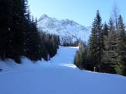 Mittelschwere Talabfahrt