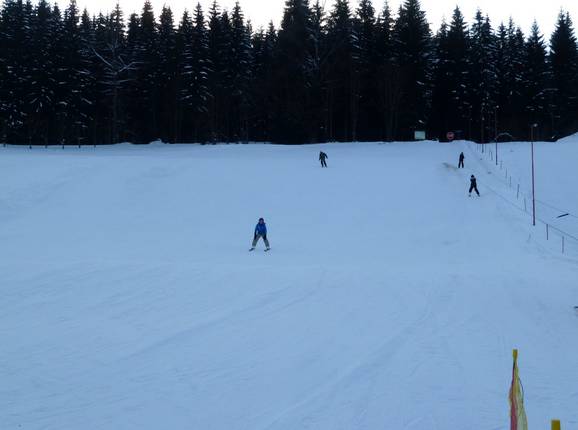 Blick auf die leichte Piste