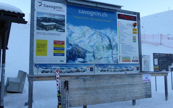 Surses (Oberhalbstein): Orientierung in Skigebieten – Orientierung Savognin