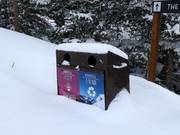 Mülltrennung im Skigebiet