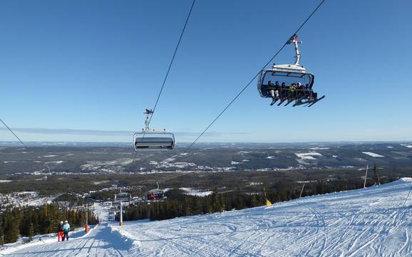 Skifahren in Lindvallen
