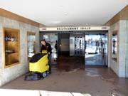 Täglich werden die Restaurants gereinigt