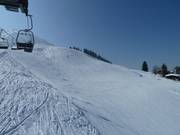 Die Pisten sind ohne Hügel und Wellen