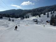 Leichte Zeigerabfahrt im unteren Bereich