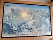 Detaillierter Pistenplan mit Statusanzeige