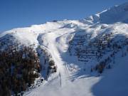 Steile Abfahrt vom Cimaross