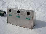 Mülltrennung im Skigebiet