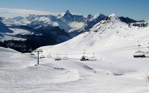 Skifahren im Faucigny Grand Massif