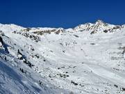 Blick vom Col du Pouce zum Roc d'Orzival