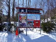 Pistenplan im Skigebiet