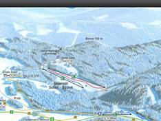 Pistenplan Soláň – Bzové