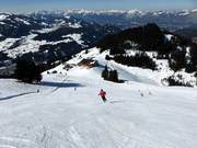 Steile Piste von der Hohen Salve