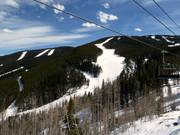 Blick auf die Piste Riva Ridge