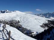 Blick von der Bergstation Le Cune zum Lastè