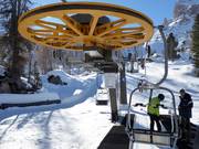 Averau (Alpe Potor-Nuvolao) - 2er Sesselbahn fix geklemmt