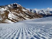 Sehr gute Pistenpräparierung im Skigebiet Cerler
