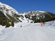 Leichte Piste an der Thanellerbahn