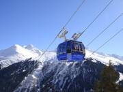Galzigbahn - 24er Funitel - windstabile Gondelbahn mit zwei parallelen Förderseilen in weitem Abstand