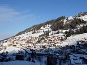 Blick auf die Unterkünfte in St. Christina
