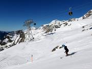Pisten an der neuen Nebelhornbahn